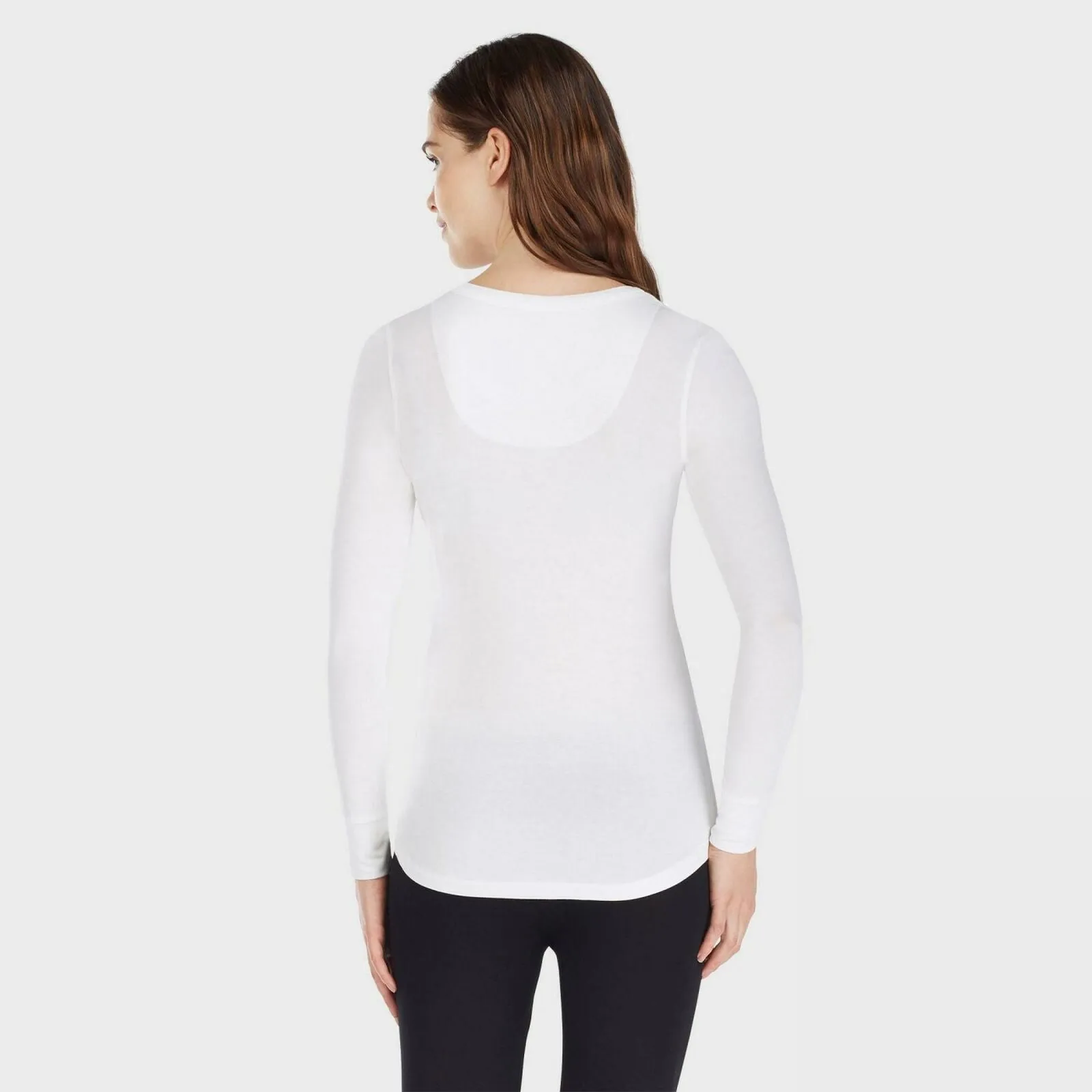 Warm Essentials by Cuddl Duds Women's Smooth Stretch Thermal Scoop Neck Top