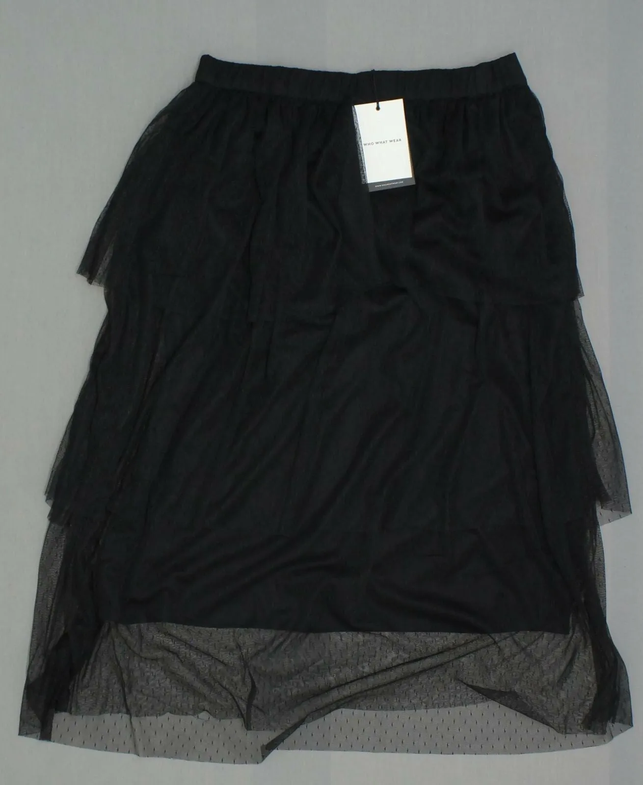 Who What Wear Women's Tiered Ruffle Midi Skirt