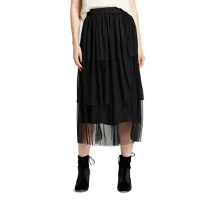 Who What Wear Women's Tiered Ruffle Midi Skirt