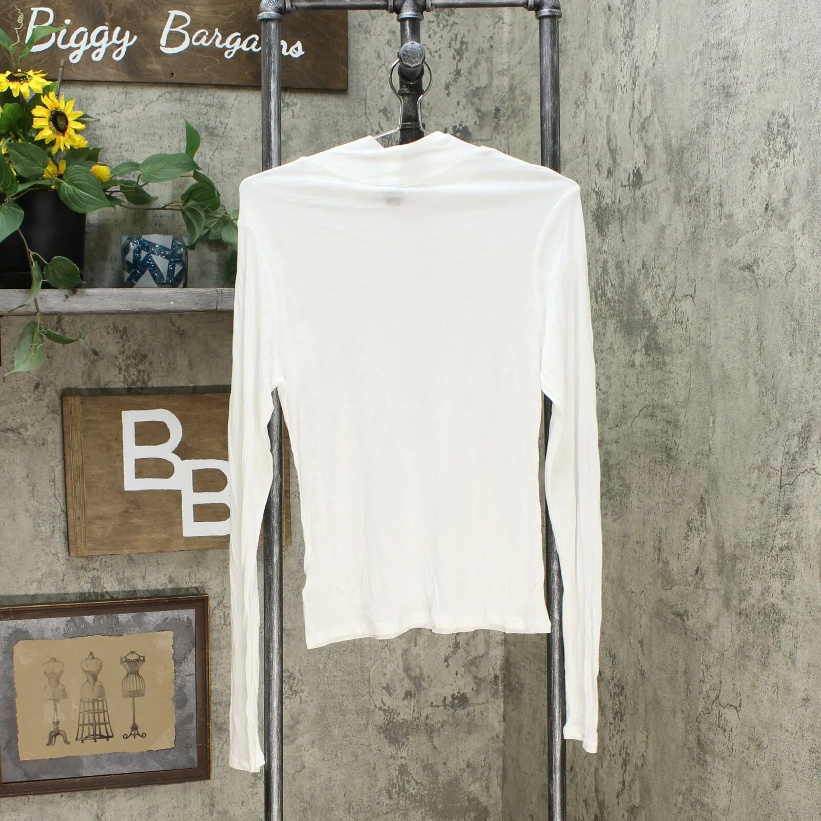 Wild Fable Women's Long Sleeve Mock Turtleneck Tissue T-Shirt