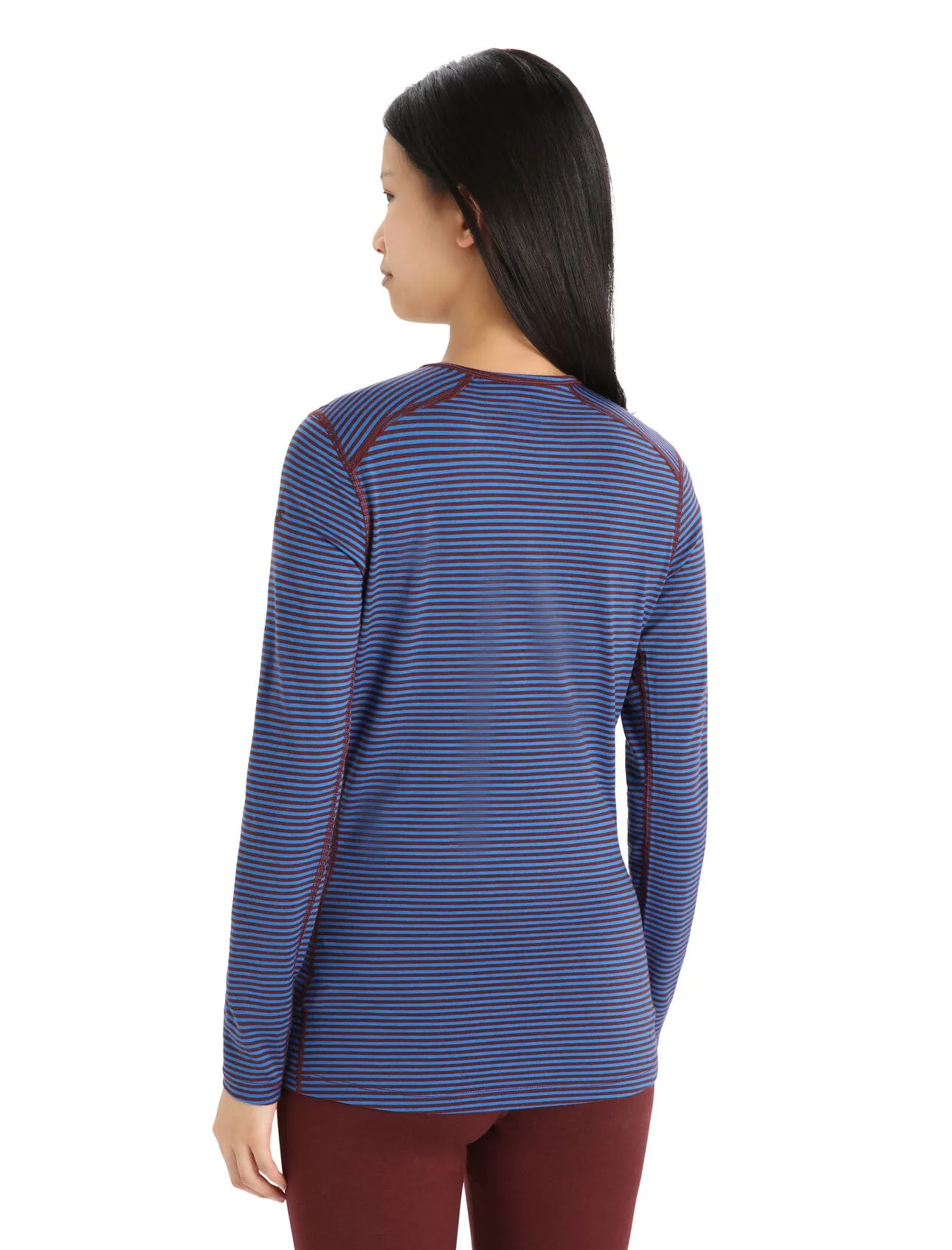 WOMEN'S 200 OASIS LONG SLEEVE CREW - LAZURITE/ESPRESSO