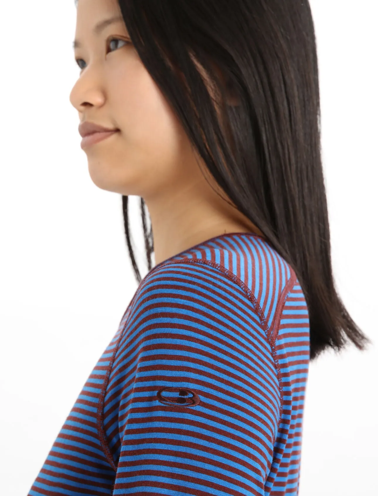 WOMEN'S 200 OASIS LONG SLEEVE CREW - LAZURITE/ESPRESSO