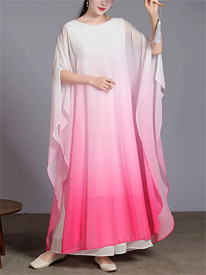 Women's Ancient Style Cosplay Flowy Chiffon Fairy Dress