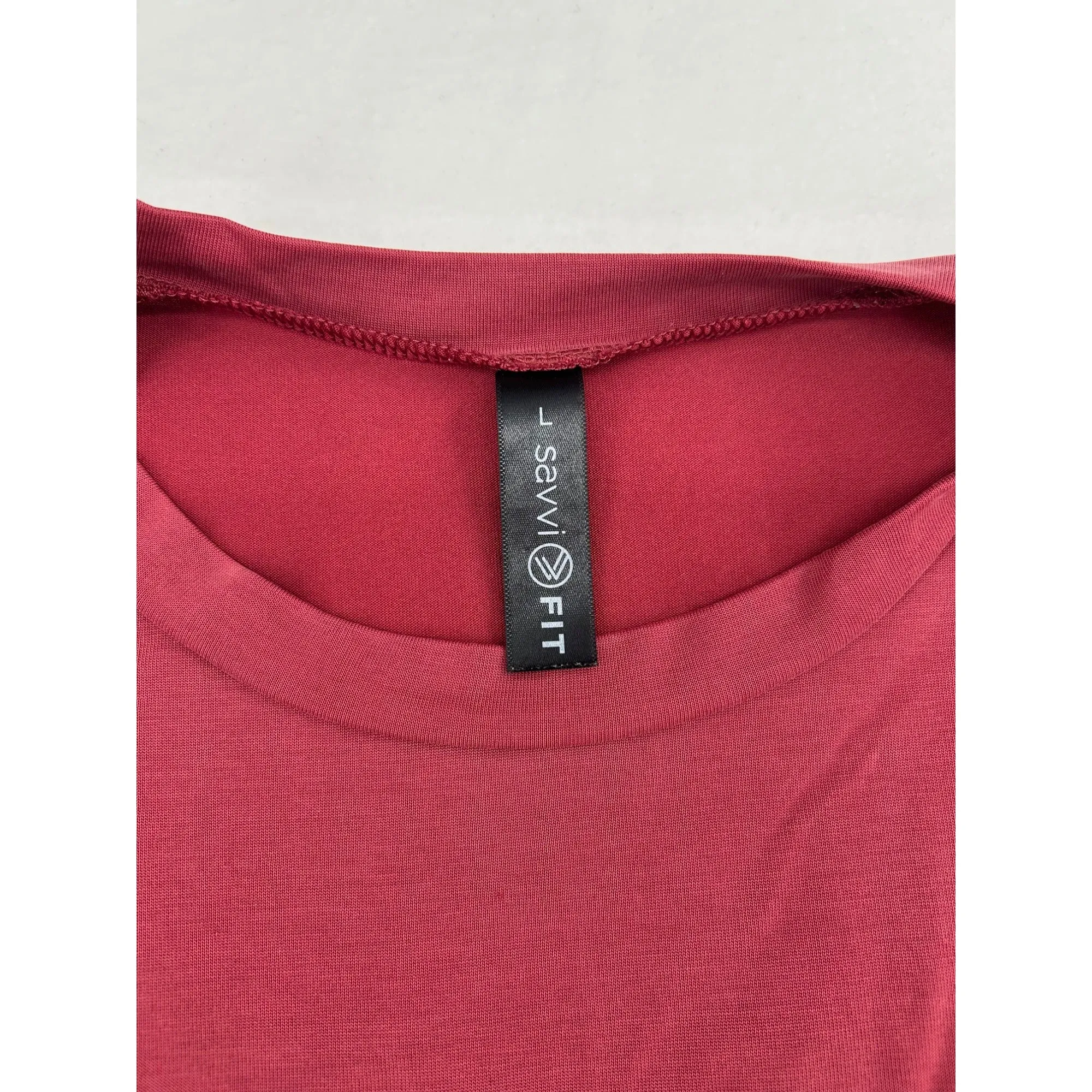 Womens Burgundy Open-Back Tie T-Shirt #6429