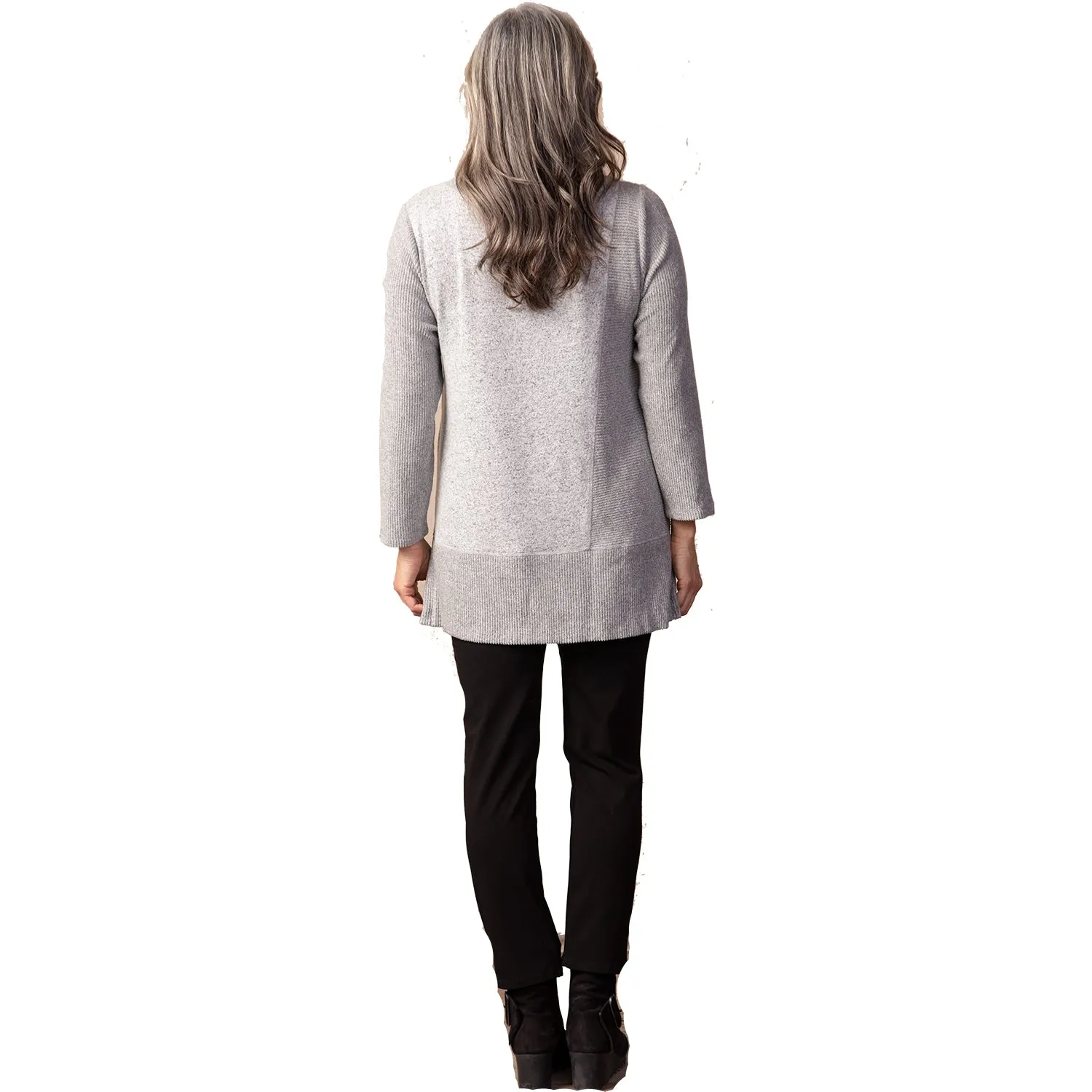 Women's Habitat V-Neck Rib Sleeve Top Winter White