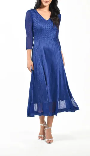 Women's Komarov | Chiffon Dress with Matching Jacket | Navy Blue