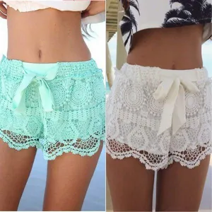 Women's Lace Crochet Shortys