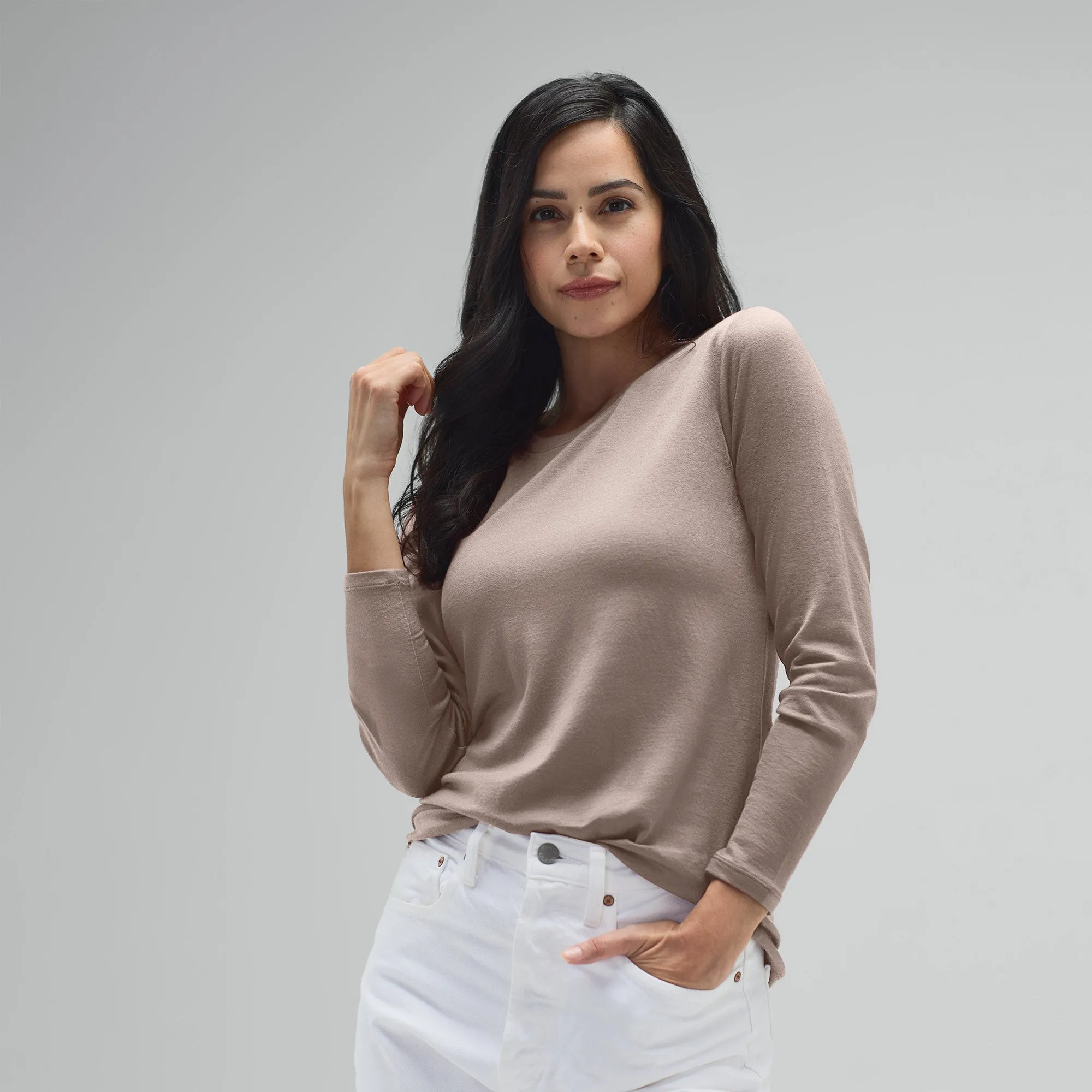Women's Long Sleeve Merino Crew