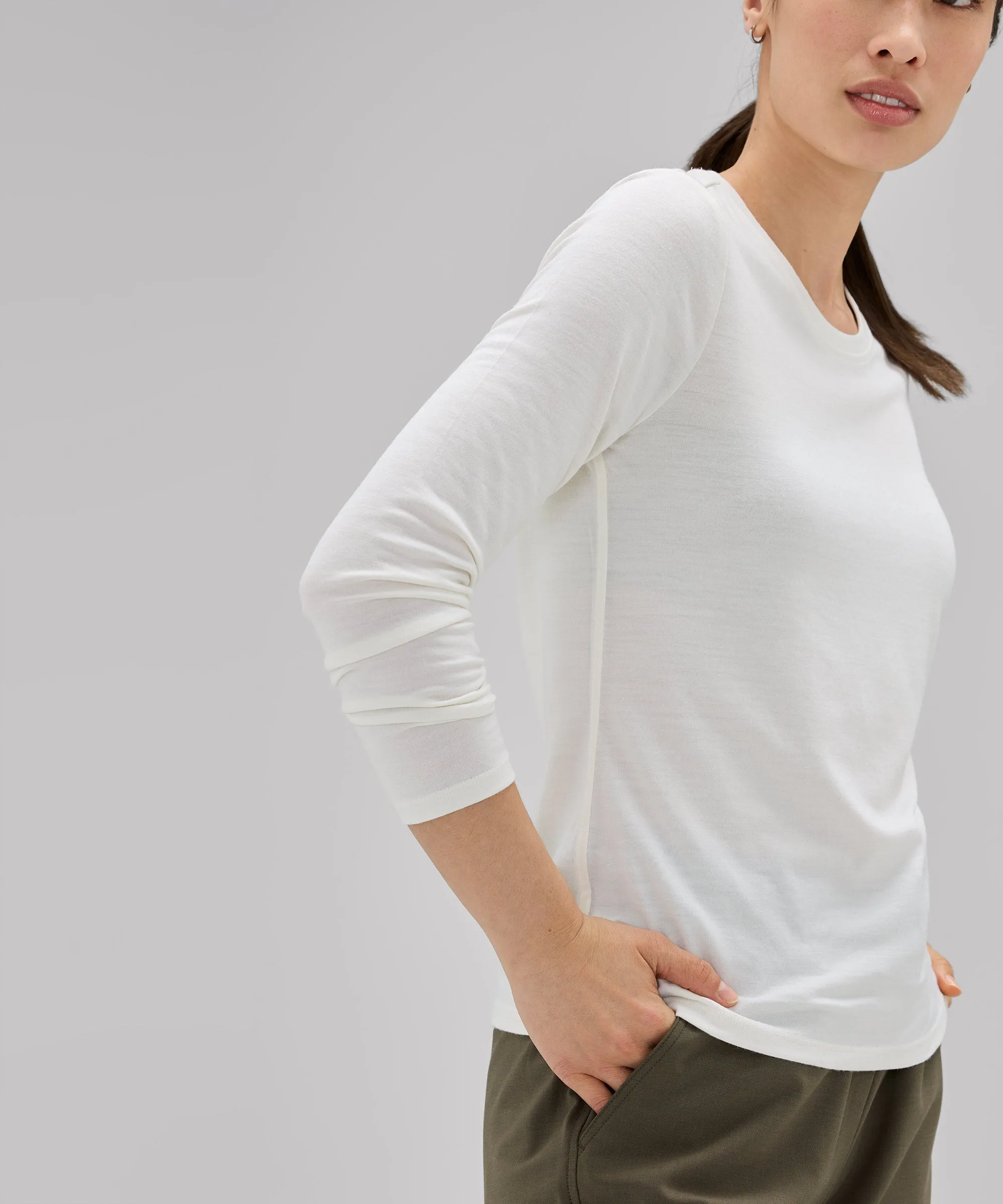 Women's Long Sleeve Merino Crew