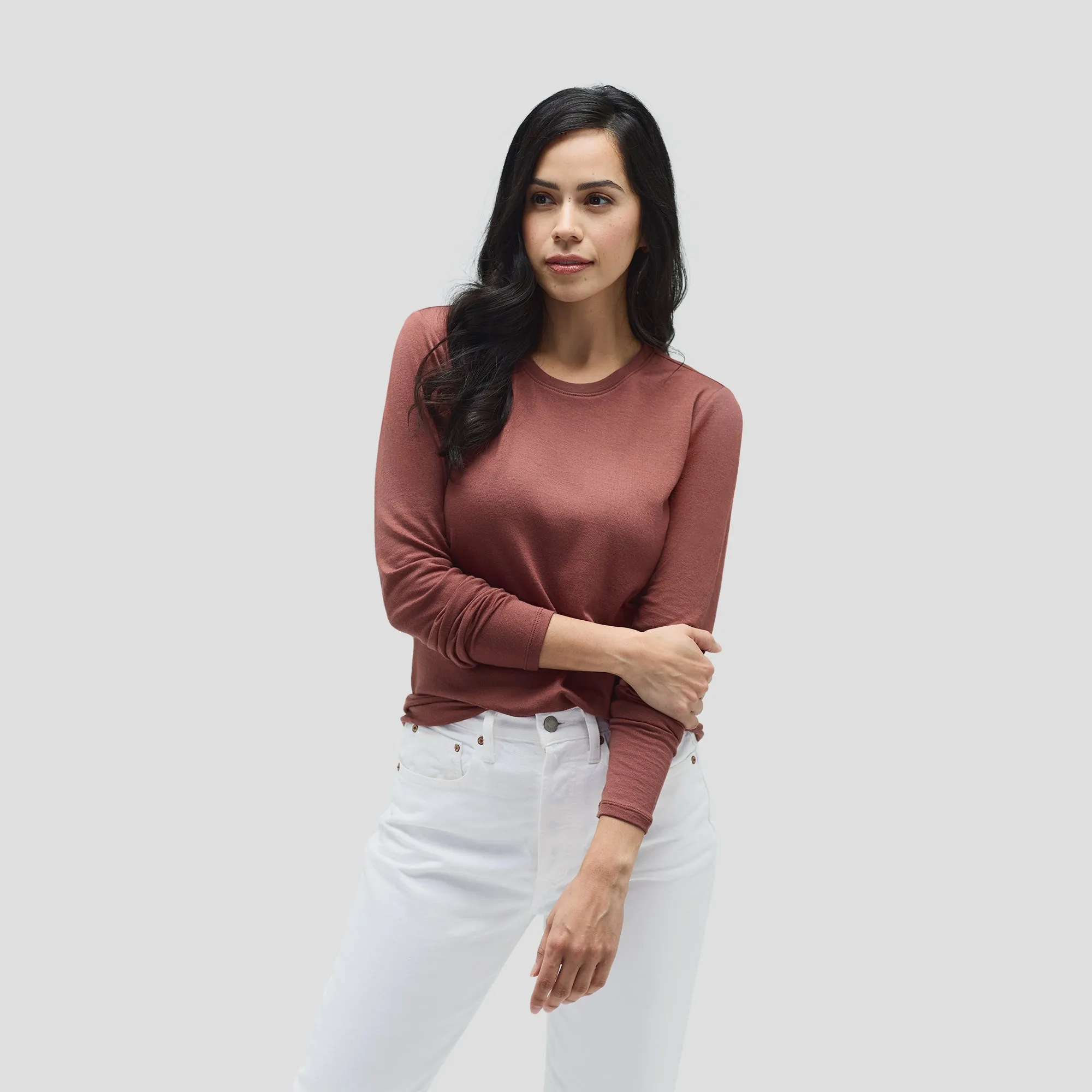 Women's Long Sleeve Merino Crew