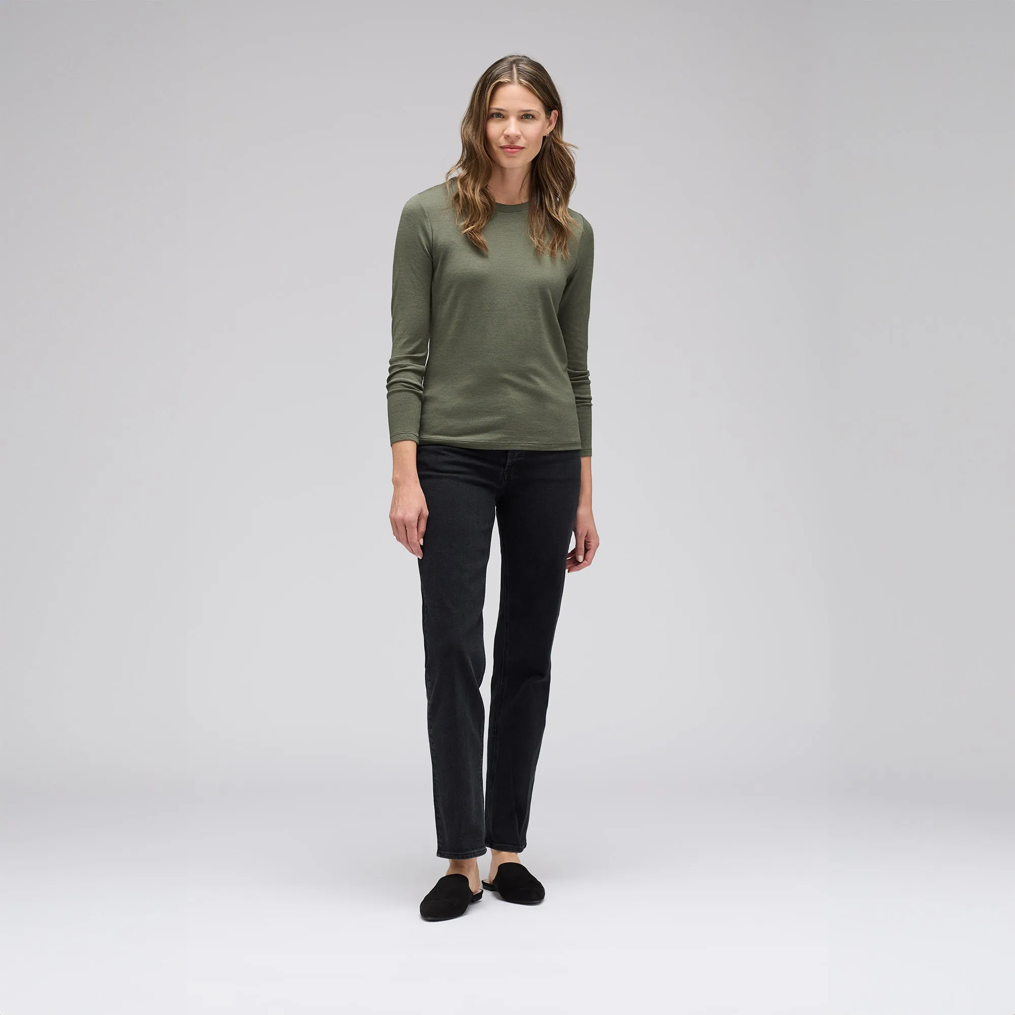 Women's Long Sleeve Merino Crew