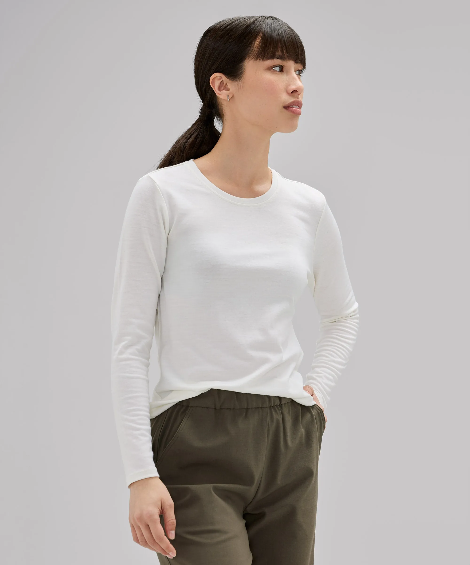 Women's Long Sleeve Merino Crew