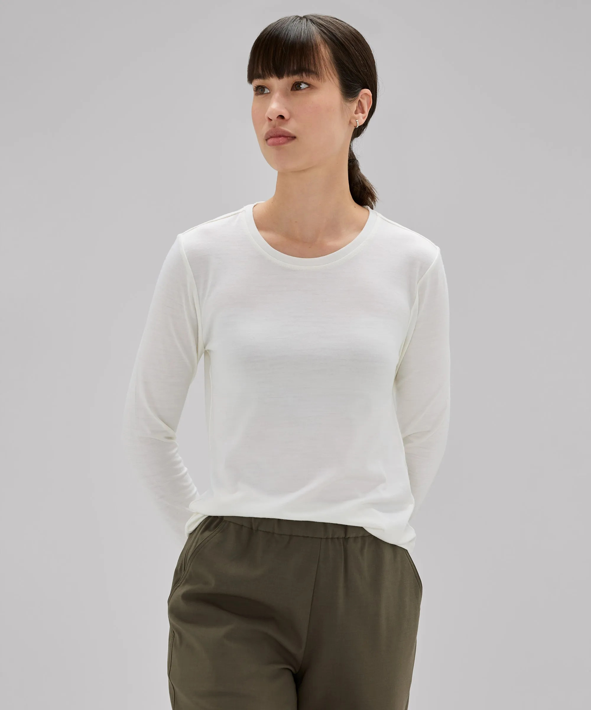 Women's Long Sleeve Merino Crew