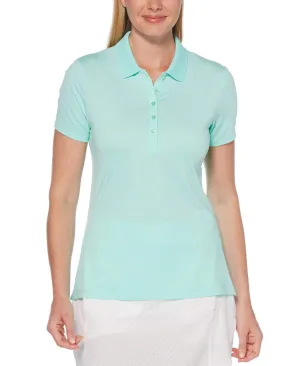 Womens Micro Hex Solid Polo
