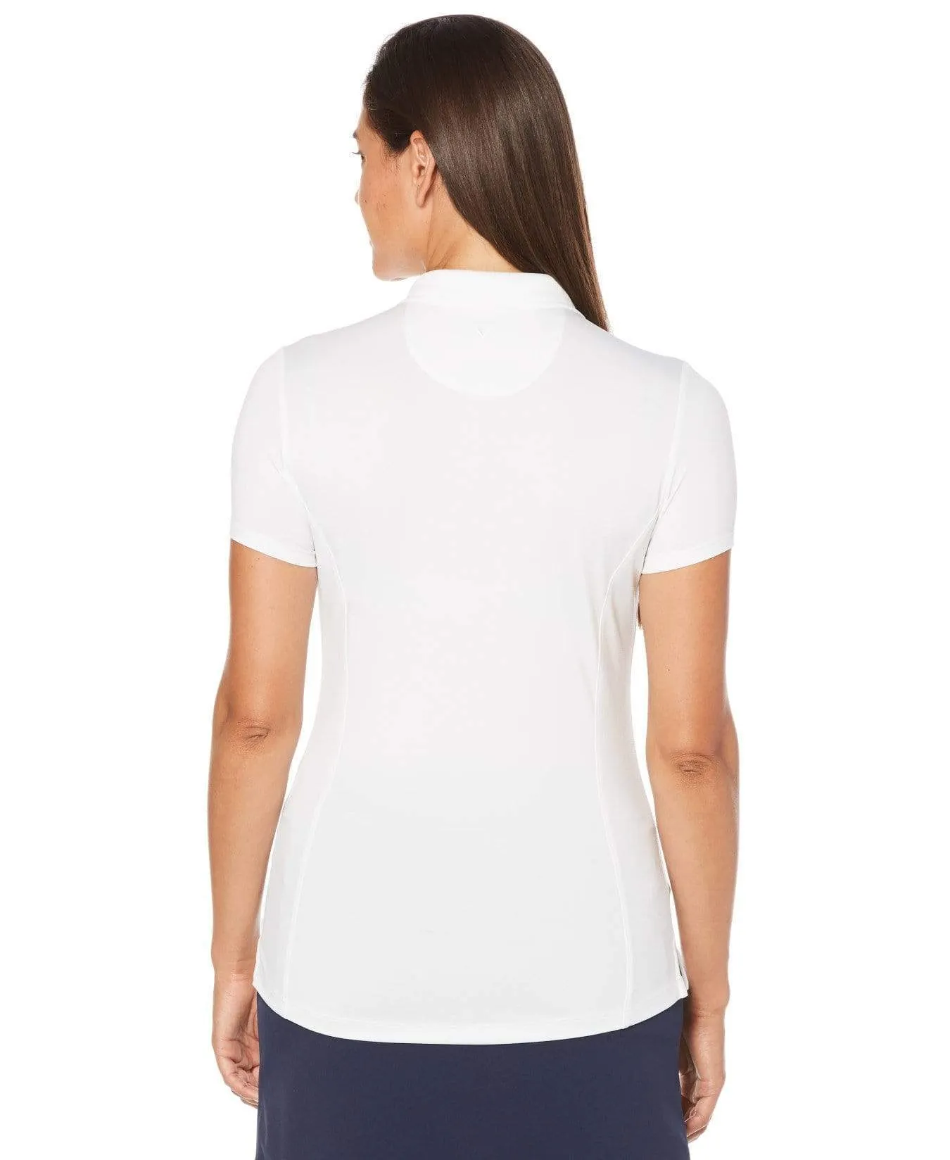 Womens Micro Hex Solid Polo