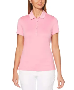 Womens Micro Hex Solid Polo
