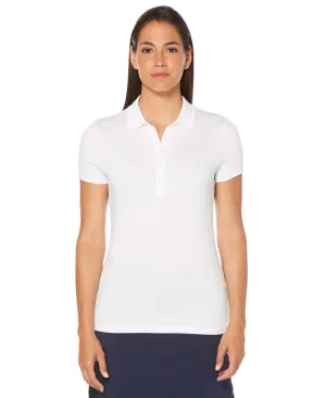 Womens Micro Hex Solid Polo