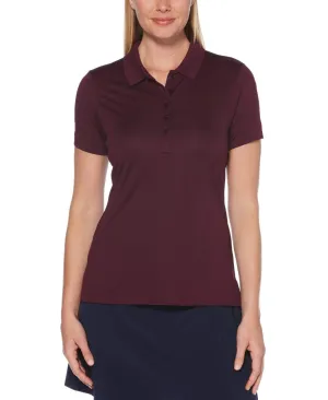 Womens Micro Hex Solid Polo