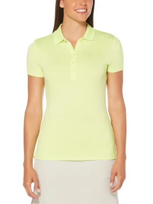 Womens Micro Hex Solid Polo