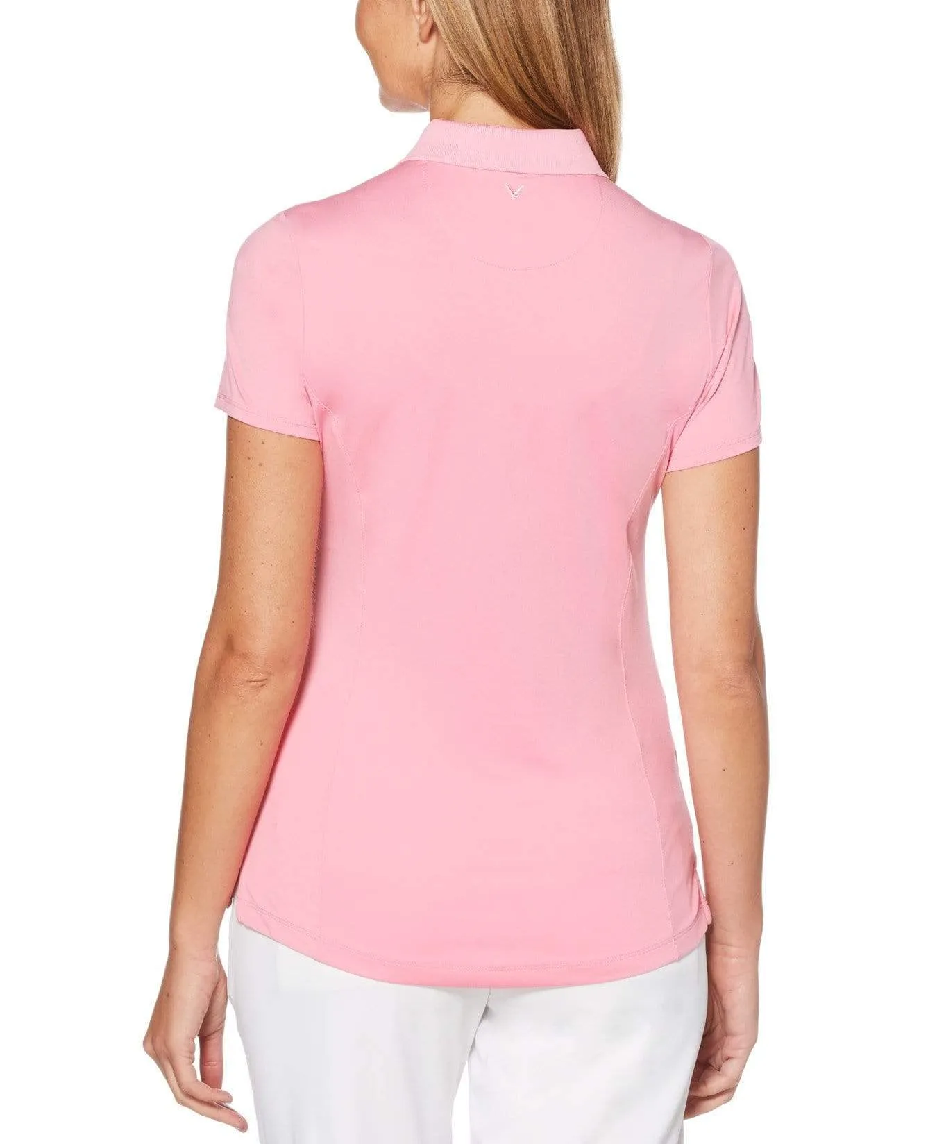 Womens Micro Hex Solid Polo