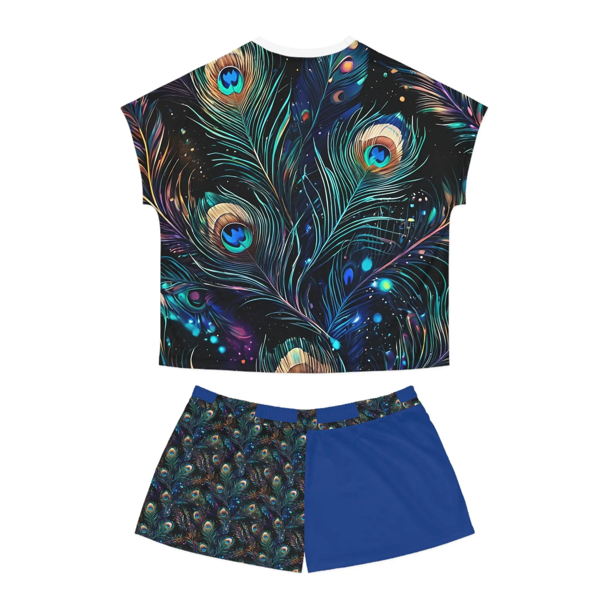Women's Peacock Short Pajama Set