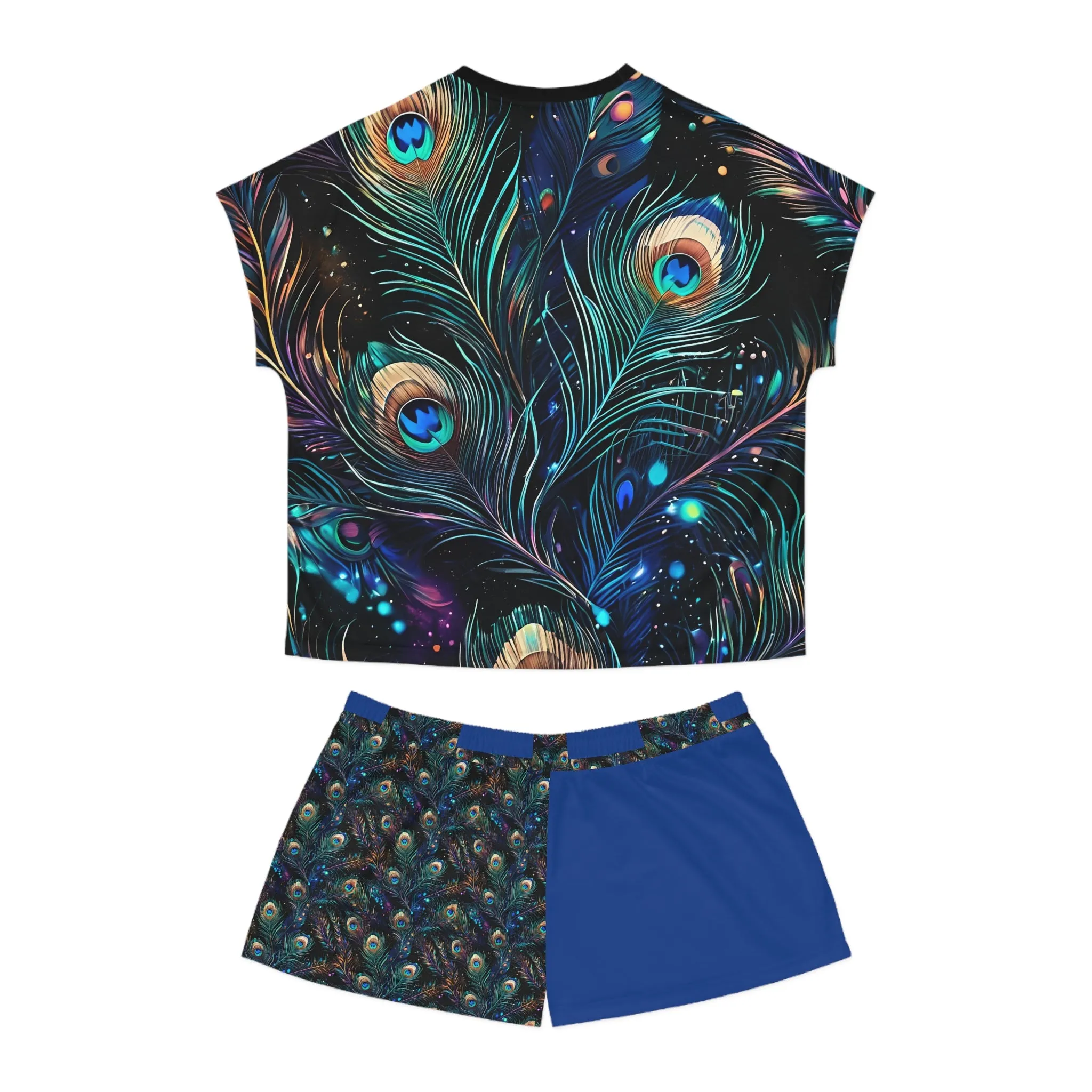 Women's Peacock Short Pajama Set