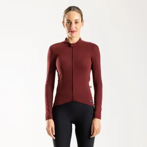 Women's Pecora Long Sleeve Merino Jersey (Bloodstone)
