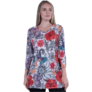 Women's Shana Apparel Crinkle 2 Pocket Top Sunflower