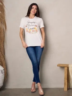 WOMEN'S SHORT SLEEVE GRAPHIC TOP