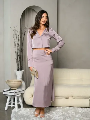 WOMEN'S SILK BODYCON MAXI SKIRT