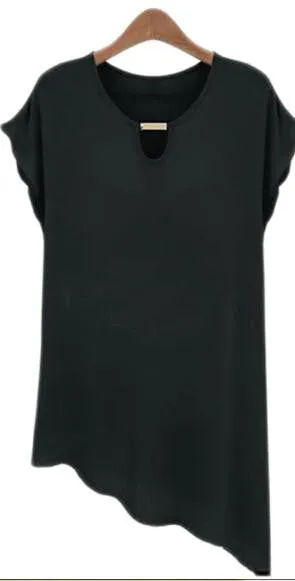 Women's Tops Chiffon Shirts Casual Blouse O-Neck Butterfly Sleeve Ruffled Plus Size Loose
