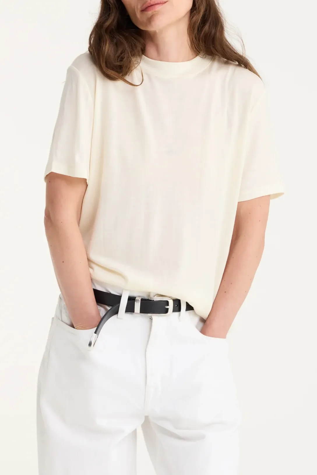 Wool T-Shirt | Cream