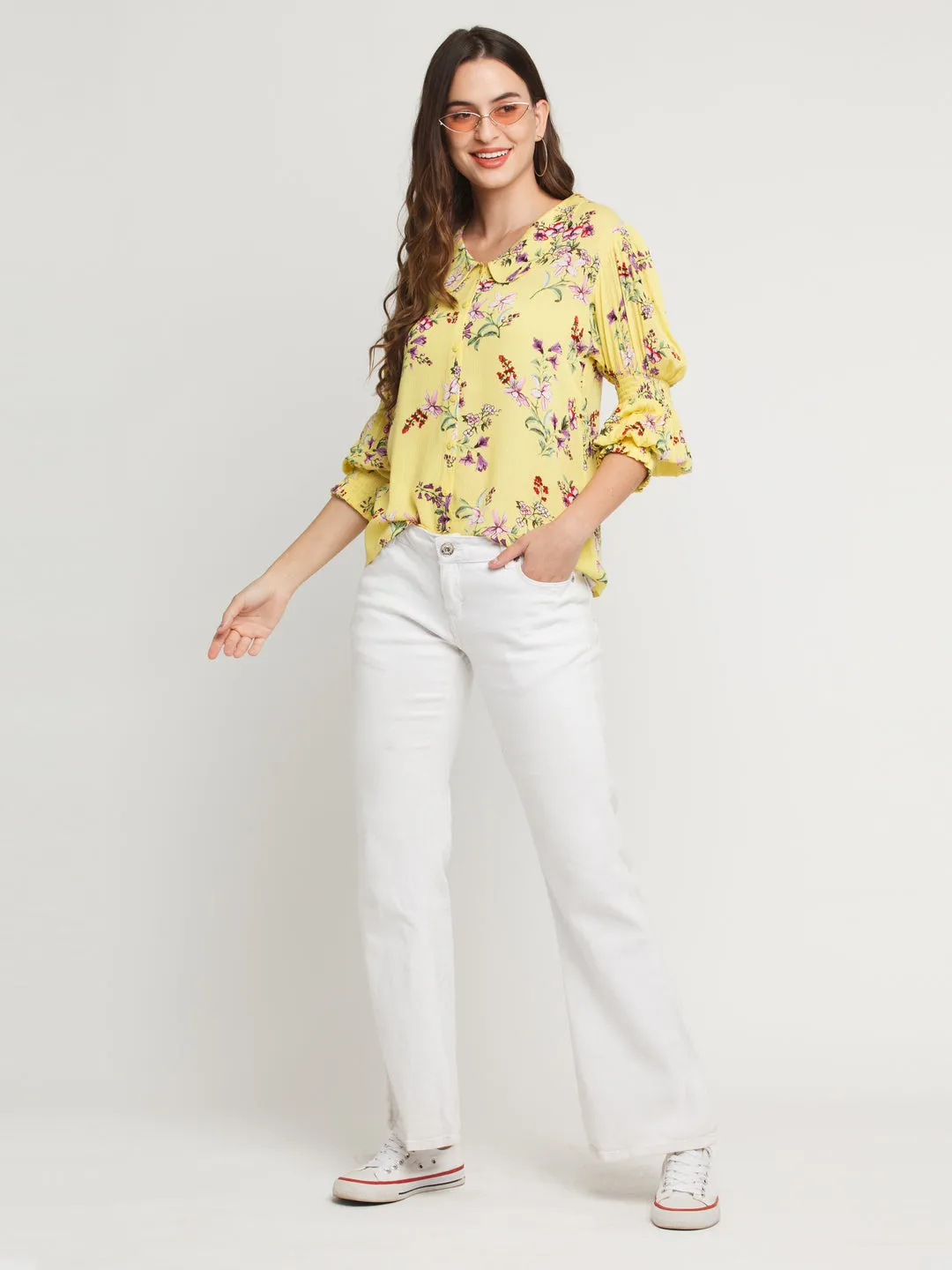 Yellow Printed Shirt