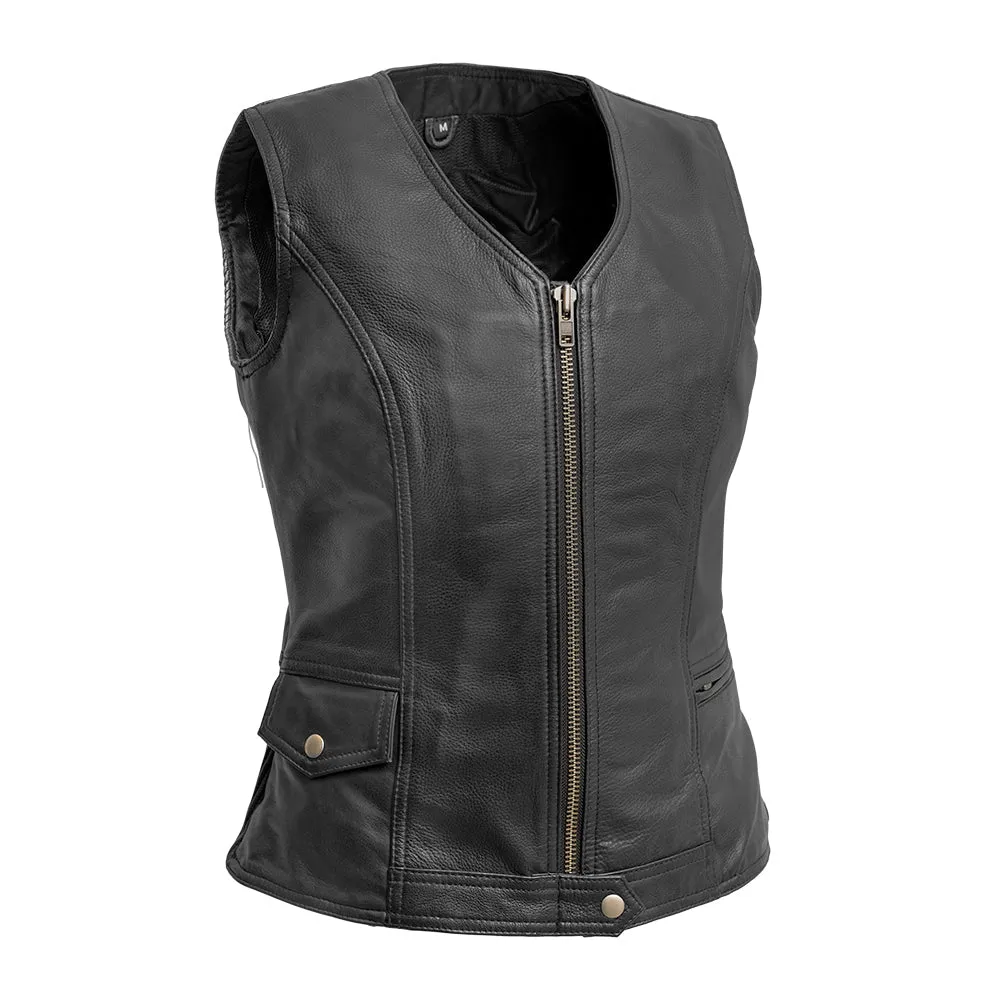 Zaira - Women's Motorcycle Leather Vest