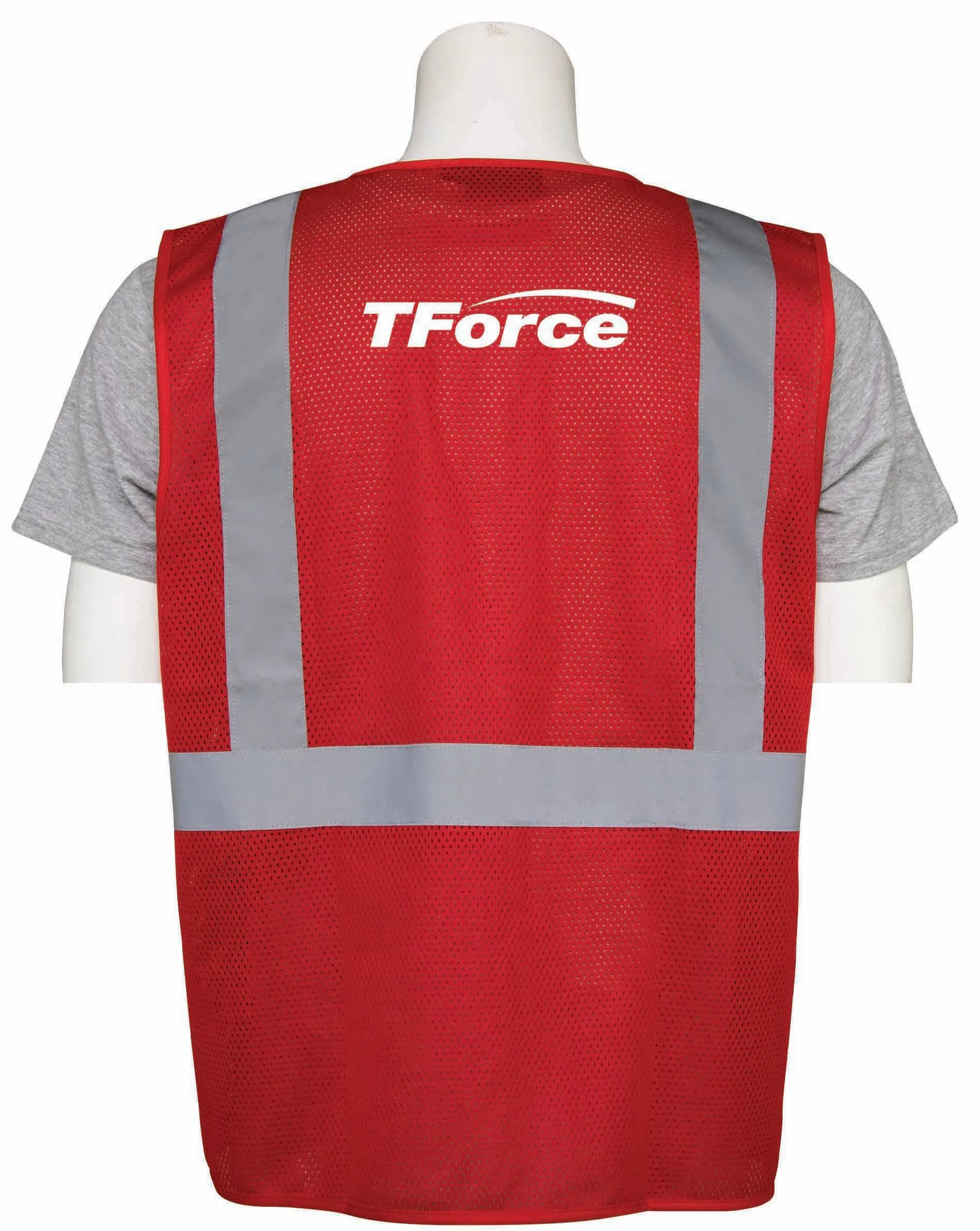 Zippered Safety Vests - RED